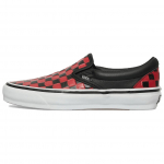 Vans Classic Slip-On 98 Patogūs Universalūs Žemi Skate Batai Unisex Sportbačiai Raudoni Juodi VN000DCMBRR1 42