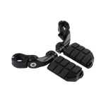 HUILI-JPHOME Trumpas 32mm 1.25'' Universalus Auk&scaron;tas Greitkelio Kojų Atramas Kojų Pedalai Kojų Atrama Honda Kawasaki style 1 juoda