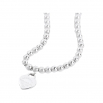 Tiffany & Co. Return To Tiffany &Scaron;irdies Žymos Karoliukų Apyrankė Moteri&scaron;ka apyrankė Sidabrinė 27631886 Box,17.5cm