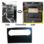 Automobilio radijas, skirtas BENZ A klasei (W169), BENZ B klasė (W245) Dash Kit Įdiekite Facia Panel Console rėmelio adapterio plok&scaron;tės apdailos dangtelį