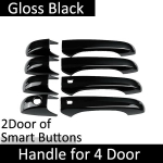skirta Dodge Durango MK3 WD 2011~ Blizganti juoda i&scaron;manioji durų rankenos dangtelio stilius lipdukas apdaila automobilio apsaugos priedai 2012 m. 4Handle 1 Keyhole