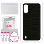 apgo Protective Skin Sticker for the back compatible with Tecno Pop 5S, Wrap Film, Foil, Vinyl - Pattern Matrix