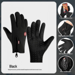 Unisex žieminės dviračių pir&scaron;tinės su aksomu, neslidus jutiklinis ekranas, patvarios, atsparios &scaron;alčiui, skirtos sportui lauke, alpinizmui ir slidinėjimui M mėlyna