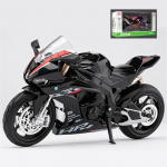 1/12 BMW S1000RR HP4 Race Lydinio Vir&scaron;us Prabangus Sportinis Motociklo Modelis Diecast Metalas Kelių Lenktynių Motociklo Modelis Garsas &Scaron;viesa Vaikų Dovanos 1/12-Size:17*7.6*10cm juoda