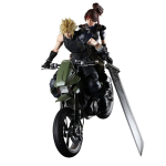 Final Fantasy VII Remake PLAY ARTS Kai Cloud Bike RINKINYS PVC dažyta judinama figūrėlė Jesse, & juoda