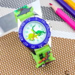 3D Animacinis Dinozauras Vaikų Laikrodis Vaikams Studentams Kvarciniai Rie&scaron;o Laikrodžiai