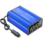 LST Inverteris, 300 W, Cigarečių degiklio lizdas, Elektros lizdas, Greitas įkrovimas, Automobilinis inverteris, Konvertuoja nuolatinę srovę mėlyna