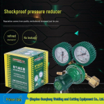 Deguonies Acetileno Propano Argono CO2 Slėgio Reduktorius su Manometru su Apsauginiu Gaubtu Oxygen Pressure Reducer