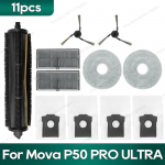 Suderinamas su Mova P50 Pro Ultra, Mova P10 Pro Ultra Aksesuarai Tricut &Scaron;epetys Hepa Filtras &Scaron;luostė Dulkių Mai&scaron;elis