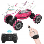 2025 m. gestų jutiklis RC triukų automobilis, nuotolinio valdymo automobilis, dvipusis RC driftinimo automobilis raudona