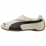 Puma Slipcat Retro Racing Siuvinėti Laisvalaikio Batai Unisex sportbačiai Balti Juodi 406357-04 39