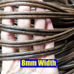 500g 31 rū&scaron;ies storesnės apvalios/plok&scaron;čios PE sintetinio rotango medžiagos pinti krep&scaron;iams, kėdei, sofai, stalui, remontui, DIY amatininkystei, plastikinės virvės