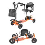4 ratų sulankstomas mobilumo paspirtukas suaugusiems ir senjorams, 120 kg apkrovos elektrinis mobilumo paspirtukas, visureigis kelioninis vežimėlis su 48V ličio baterija