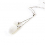Les Tr&eacute;sors De Lily [I9894] - Collier Argent 'Eva' blanc