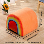 Rainbow Cozy Indoor Katės lova &ndash; naminių gyvūnėlių reikmenys &scaron;ilumai ir patogumui