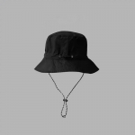 Vasaros vandeniui atsparios kepuraitės nuo saulės Sulankstomos reguliuojamos virvelės žvejo kepuraitės juoda