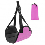 Pėdų hamakas, skirtas kelionėms lėktuvu Ne&scaron;iojamas pėdų atramas su reguliuojamais dirželiais Atminties putplasčio pėdų hamakas Kelionių pagrindai rožinė raudona spalva