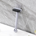 &Scaron;ukų valymo &scaron;epetėlis 2 viename Plaukų &scaron;epetėlių valiklis Grėblio &scaron;ukos įmontuotas įrankis Mini plaukų ne&scaron;varumų valiklis skirtas plaukų dulkėms pa&scaron;alinti Naudojimas namuose salone pilka spalva