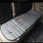 Automobilio antros eilės &scaron;ildoma galinės sėdynės užvalkalas pagalvėlė &scaron;ildytuvas 12V 24V universalus žieminis &scaron;ildymo apsaugos priedas pilka