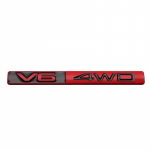 3D Metalinis V6 4WD Logo Automobilio Lipdukas Galinio Bagažo Sparno Emblema Ženklelis Lipdukai HIGHLANDER COROLLA RAV4 Camry CROWN PRIUS REIZ
