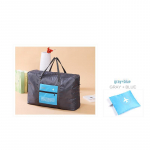 32 litrų talpos sulankstomas kelioninis krep&scaron;ys-vežimis &ndash; ne&scaron;iojamas, rankinis ir suderinamas su oro linijomis trumpoms kelionėms 460x345x200mm mėlyna