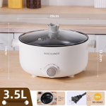 110V Amerikos standarto daugiafunkcinis elektrinis puodas ir nelipnus keptuvas studentų bendrabučiams su i&scaron;manaus rezervavimo funkcija 26cm