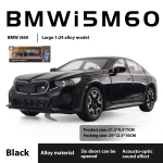 1/24 mastelio BMW I5 M60 Xdrive galios lydinio metalinis liejamas modelis automobilis garso ir &scaron;viesos simuliacija kolekcinis dekoratyvinis madingas ornamentas dovana