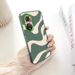 Dažytas ra&scaron;tas Spalvingas sidabrinis Dvipusis kietas apvalkalas Smūgiams atsparus Apsaugantis nuo kritimo Telefono dėklas Huawei Honor Infinix Tecno iPhone Honor X9C