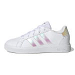 Adidas Grand Court 2.0 Dideliems Vaikams Balti Iridescent Vaikų Sportbačiai Cloud-White GY2326 28