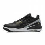Air Jordan Max Aura 5 Juodi Metalinio Aukso Vyri&scaron;ki Sportbačiai Balti Vilko Pilki DZ4353-017 40.5