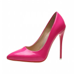 Mada 2025 Pavasaris Super Auk&scaron;ti 12 cm Stiletto Kulnai Auk&scaron;takulniai Moteri&scaron;ki Batai Smailianosiai Fluorescuojanti Lakinė Oda Ofisas Plonas Kulnas 45