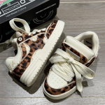 Auk&scaron;tos vertės estetinė serija rudens ir žiemos nauji sportbačiai moteri&scaron;ki leopardo ra&scaron;to gatvės mados atsitiktiniai duonos batai 35 leopardo ra&scaron;to spalva