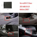 Automobilio vidinės centrinės konsolės slankiojančios roleto dangtis, skirtas Mercedes, skirtas Benz C-Class W203 2000-2007 automobilio vandens puodelio laikikliui