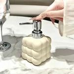 300ml Skysto muilo dozatorius Paspaudžiamas Atskirtas buteliukas Vonios kambario aksesuarai Keraminis Namų ūkio Kūno prausiklio &Scaron;ampūno Dozatoriaus Buteliukas 300ml