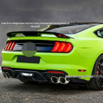 Ford Mustang GT500 Sport Anglies Pluo&scaron;to Ra&scaron;to Galinis Spoileris (2015&ndash;2021 m) - Montavimas be gręžimo Unpainted