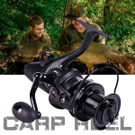 Karpio ritės tempimas Galingas 10 kg ratukas Gėlavandenė žvejyba sūriame vandenyje Žvejyba spiningu 12+14BB 5.5:1 ritės 6000