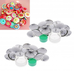 20 rinkinių ma&scaron;ininio paspaudimo mygtuko audinio pagrindas, pusgaminys, pasidaryk pats, 30 mm 30mm