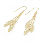 Les Tr&eacute;sors De Lily [F6270] - Boucles Plaqu&eacute; Or 'Chor&eacute;graphie'