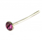 Les Tr&eacute;sors De Lily [G2102] - Stud Argent 'Cristal' rose