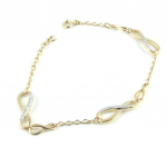 Altesse [L1308] - Bracelet Plaqu&eacute; Or 'Scarlett' 2 tons - 8 mm
