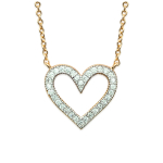 Les Tr&eacute;sors De Lily [L5655] - Collier Plaqu&eacute; Or 'Love' blanc dor&eacute; - 16x15 mm