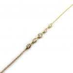 Les Tr&eacute;sors De Lily [L7055] - Bracelet Plaqu&eacute; or 'D&eacute;esse' blanc dor&eacute; - 38x3 mm balta