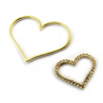 Les Tr&eacute;sors De Lily [N4053] - Pendentif Plaqu&eacute; Or 'Love Divine' blanc dor&eacute;