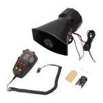 Tonas Garsas Automobilio avarinė sirena Automobilio sirena Garso mikrofonas PA Garsiakalbis Sistema Avarinis stiprintuvas Hooter 12V