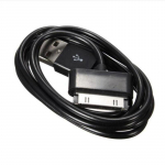 USB įkroviklio įkrovimo duomenų kabelio laidas, skirtas Samsung galaxy tab 2 3 Note P1000 P3100 P3110 P5100 P5110 P7300 P7310 P7500 P7510 N8000 juoda
