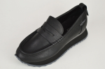 Moteri&scaron;ki odiniai slip-on batai Alpino 21005 36 Juodi 37 juoda