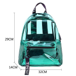 TINTAT Fashion Clear PVC Moteri&scaron;ka kuprinė Nauja tendencija skaidri kieta kuprinė Kelioninė mokyklinė kuprinė mergaitėms Vaikas Mochila