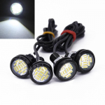 4x Car White 12v 15w Eagle Eye Led Daytime Running Drl Backup Light Led Kit