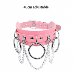 Chocker Sexy Heart Lock Key Kniedės Black Goth Punk Chokers Gothic Choker karoliai moterims Hip Hop Bondage Cosplay