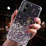 Girls Star Glitter Dėklas, skirtas Samsung A31 A51 A32 A52 A12 A10 A14 A34 A54 A13 A33 A53 S20 S21 S22 Plus Honor 10i 8A Redmi Note 11 10 Pro 8 10C 9 12C 9C Samsung M32 juoda